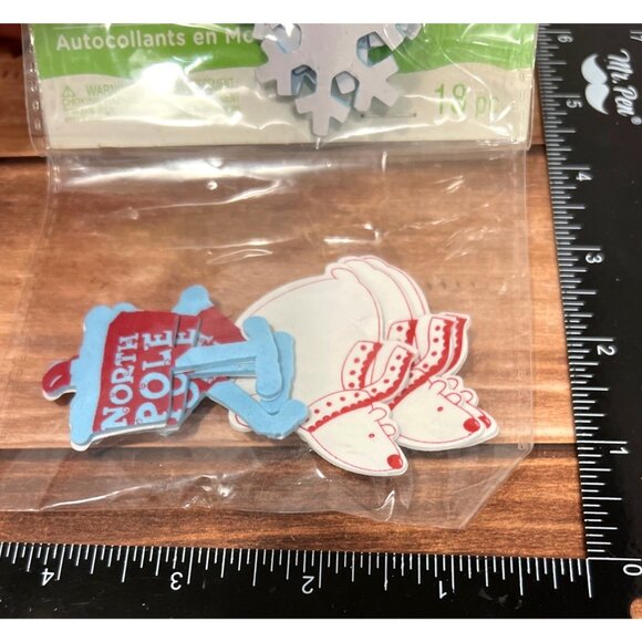 Creatology Holiday Noel Foam Stickers 18 Pc embellishment snowflake 365959 - Picture 3 of 5